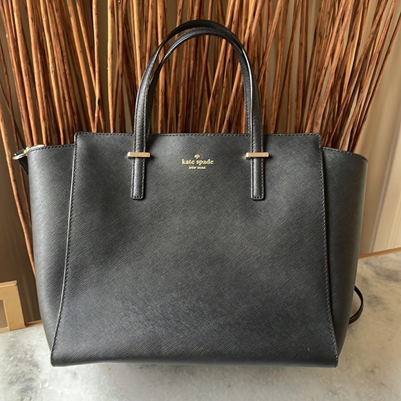 Kate Spade New York black satchel with crossbody strap - Picture 10 of 10